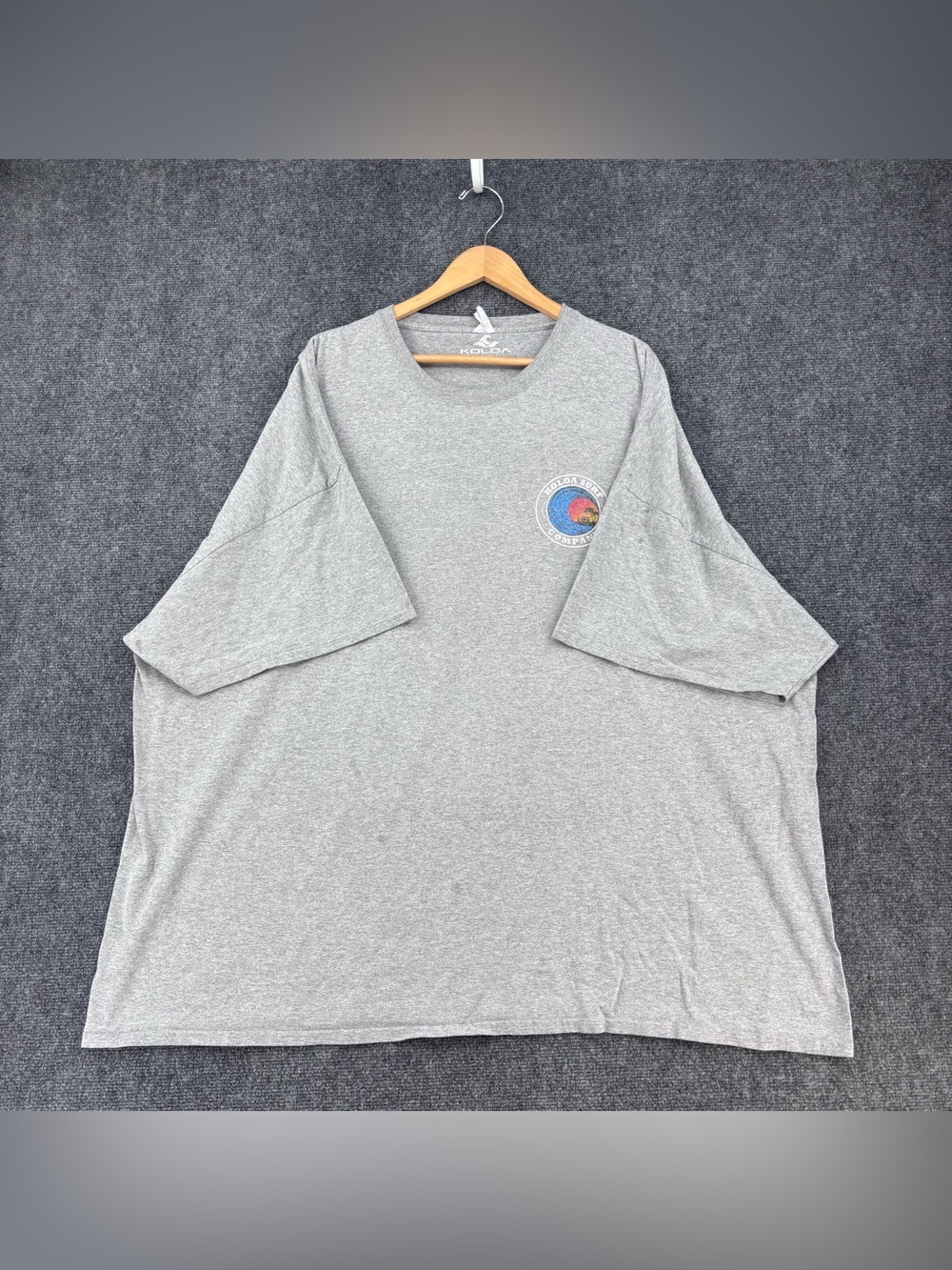 Koloa Surf Company Gray Crew T Shirt Men’s 5XL Casual Graphic Logo